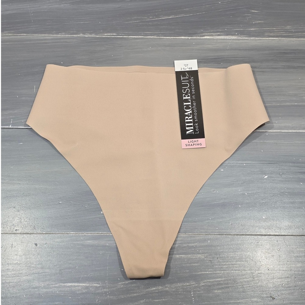 Miraclesuit Thong Underwear Light Shaping Waistline Warm Beige Medium 2538